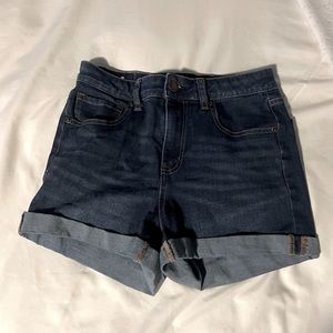 Aeropostale High rise midi denim jean shorts